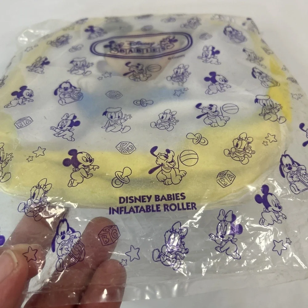 Disney Babies Inflatable Roller Toy Avon Vintage New Sealed Early Development